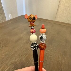 Disney Halloween Rare Doorables Roo Winnie The‎ Pooh Set Of 2 Beaded Pens